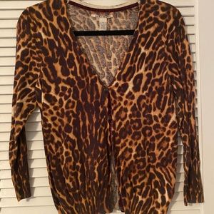 Leopard Button Up Cardigan